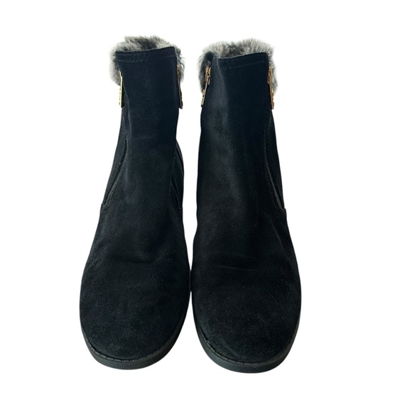 Cole Haan Womens size 8.5 Black Suede Quinney Waterproof Boots Zip Up Winter - Picture 3 of 7